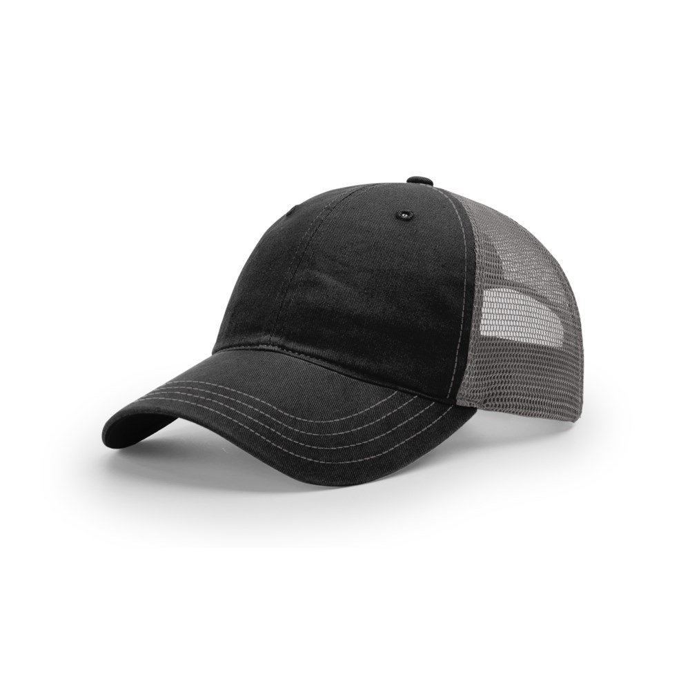 Richardson 111 blank cap – Black/Charcoal