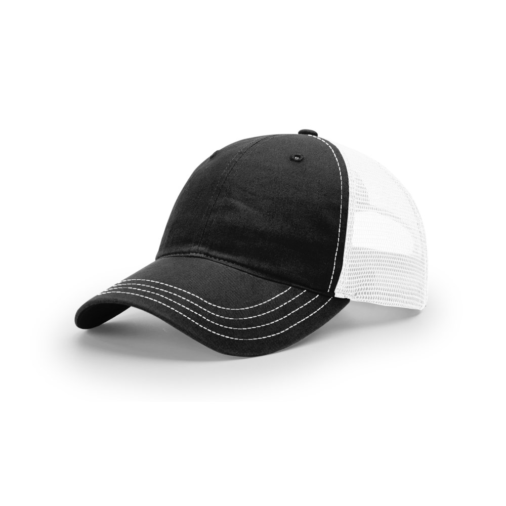 Richardson 111 blank cap – Black/White