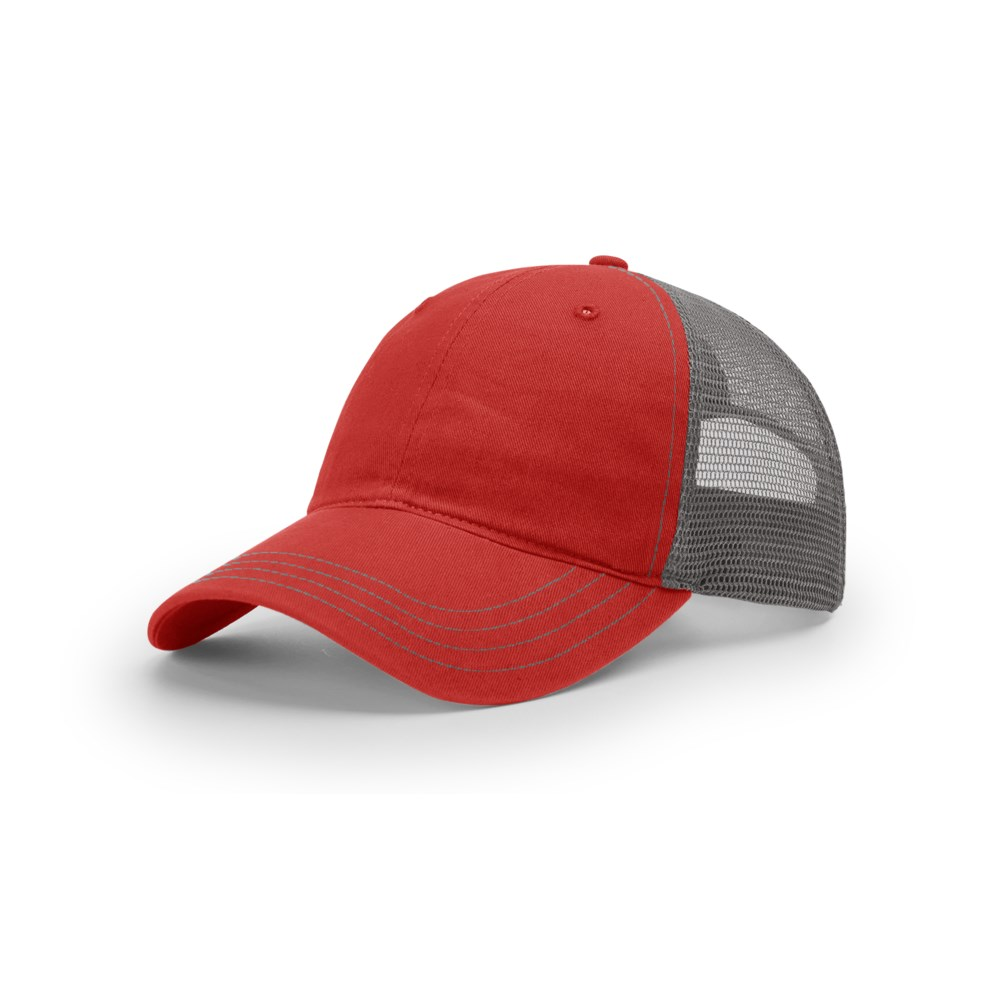 Richardson 111 blank cap – Red/Charcoal