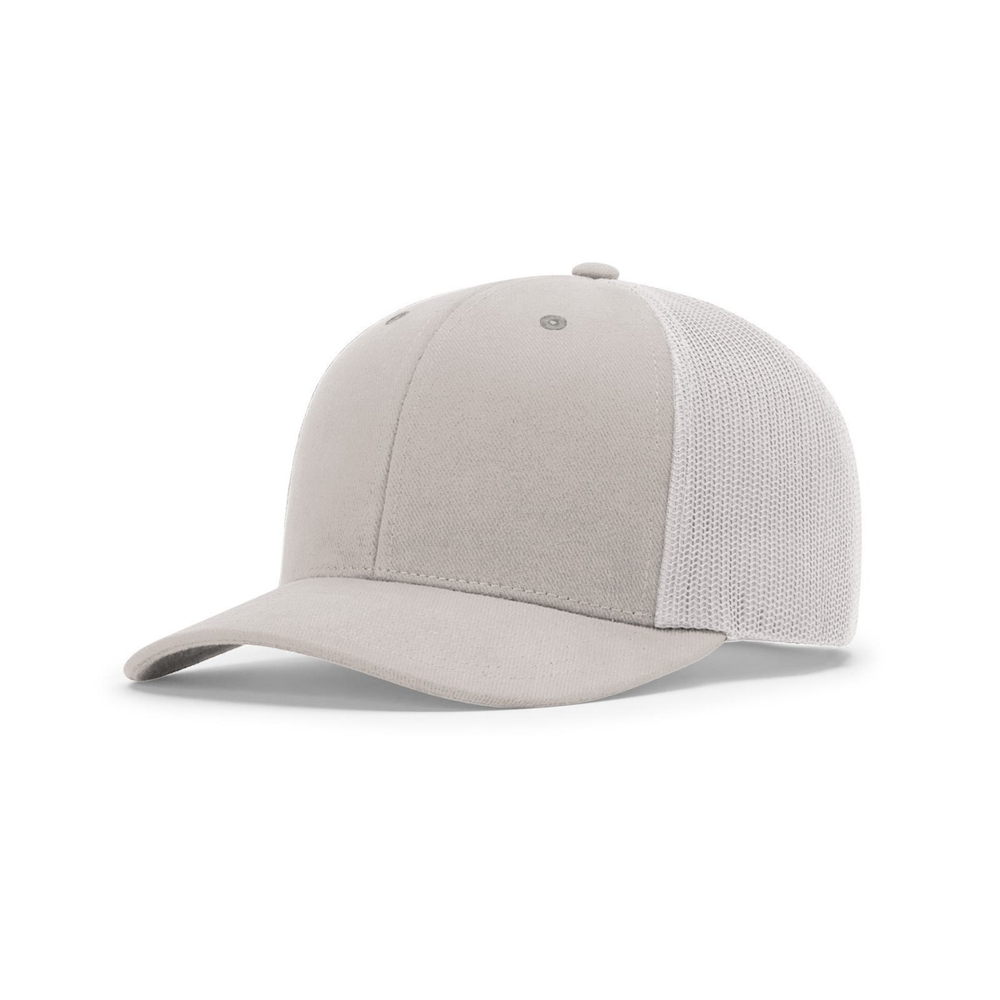 Richardson 112LN blank hat in Ice Grey — front angled view