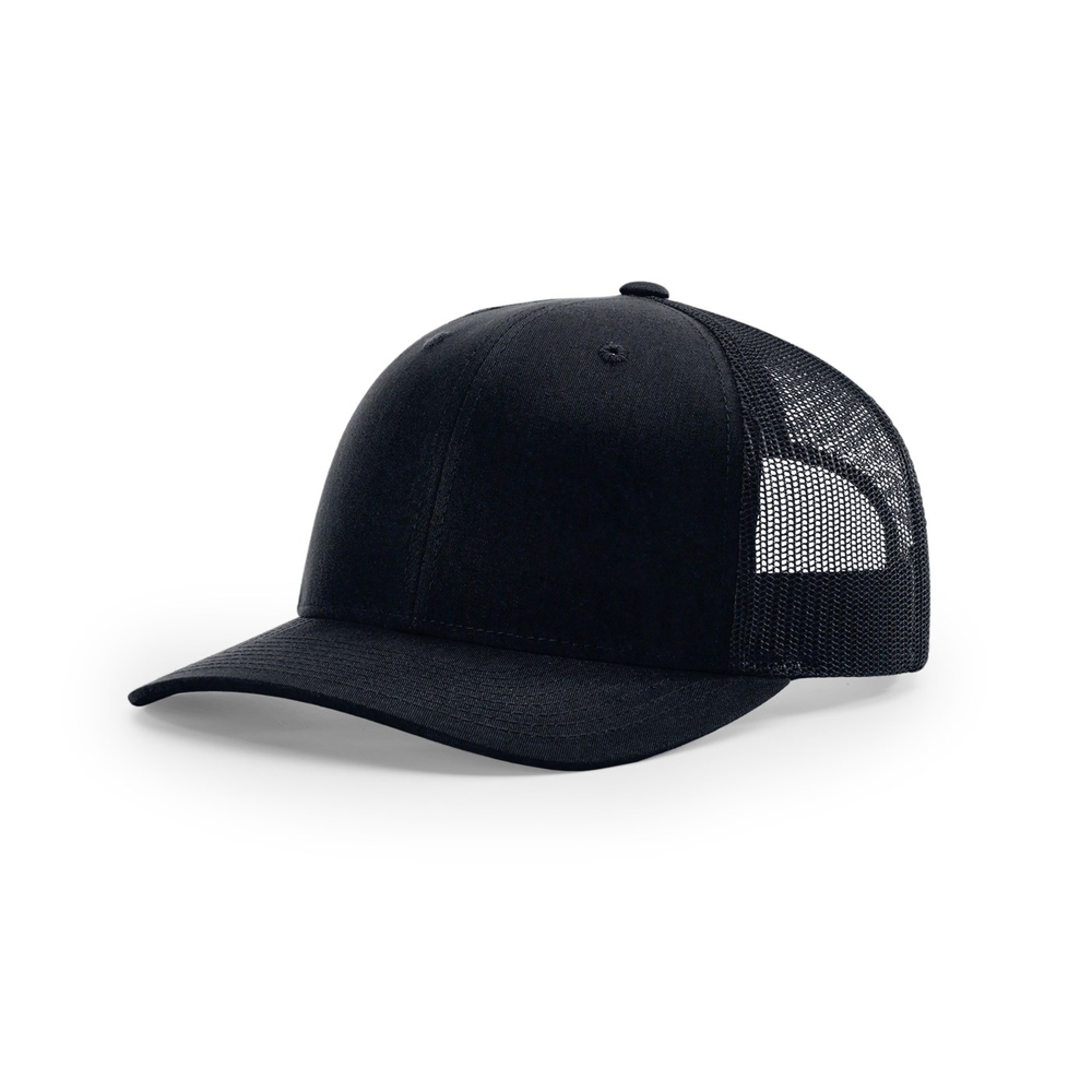 Richardson 112RE blank hat in Navy — front angled view