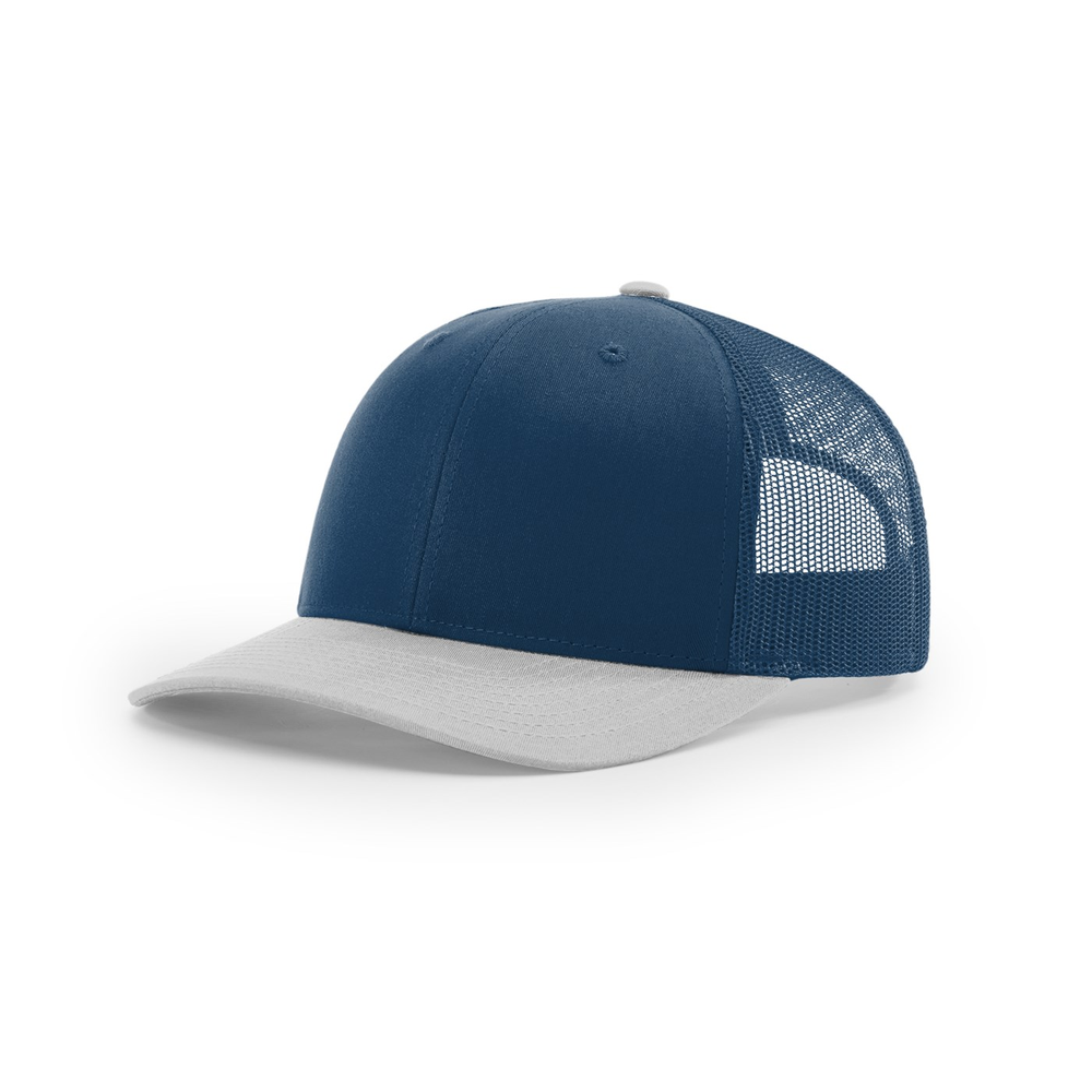 Richardson 112 blank hat in Light Blue/Light Grey — front angled view