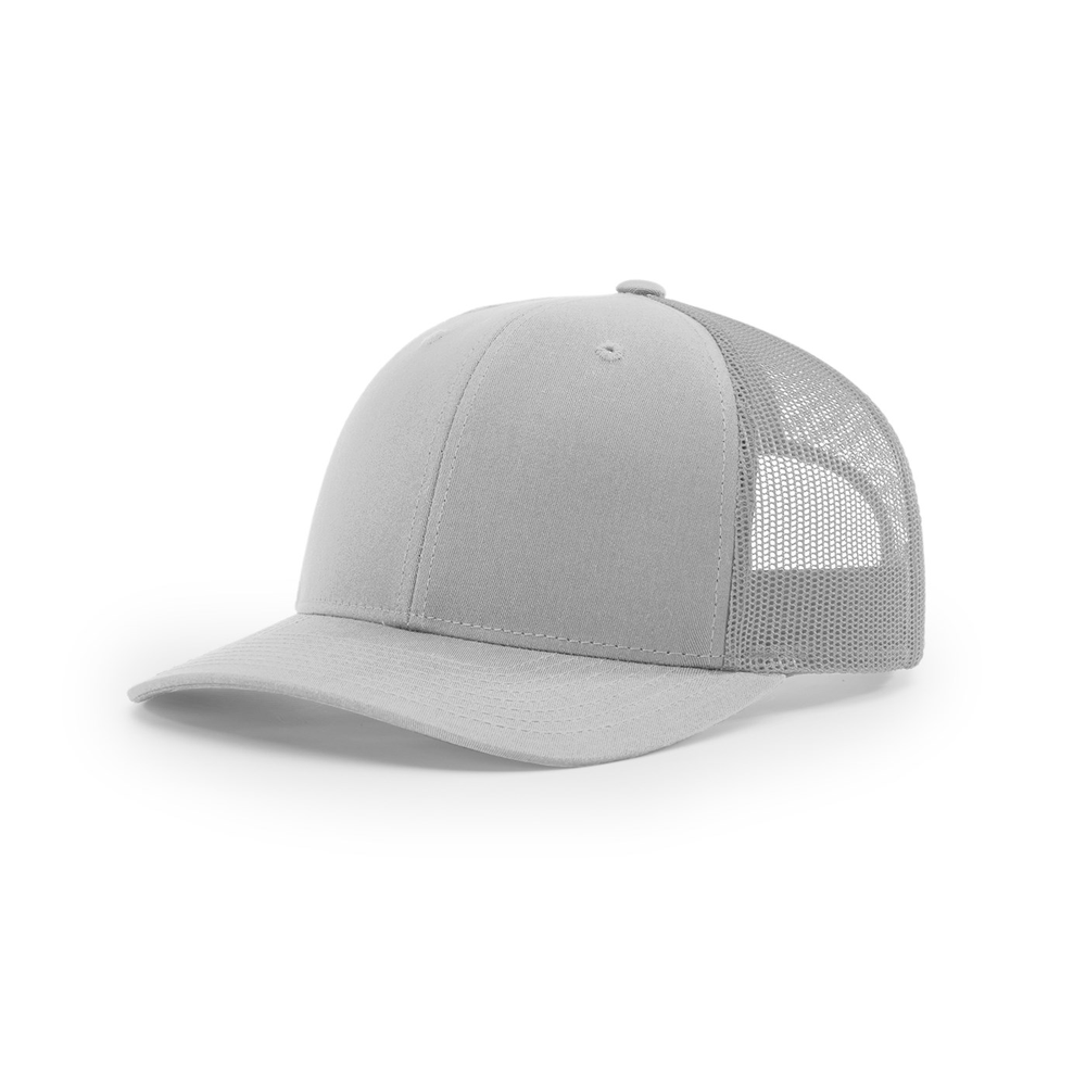 Richardson 112 blank hat in Light Grey — front angled view