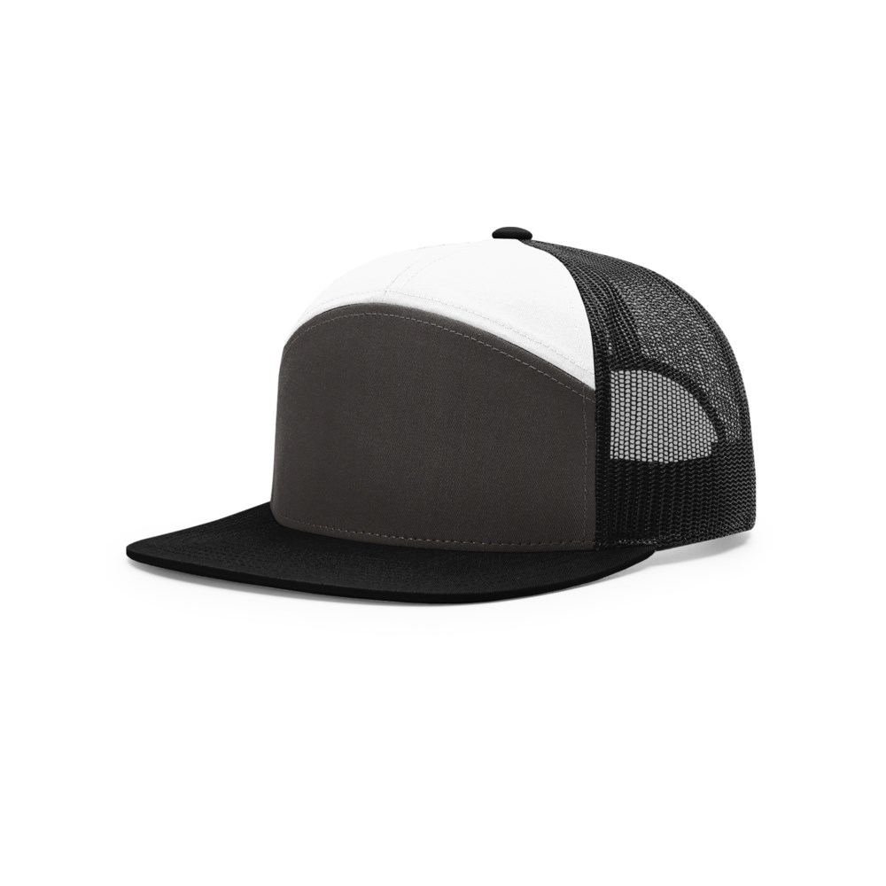 Richardson 168 blank cap – Charcoal/Black/White