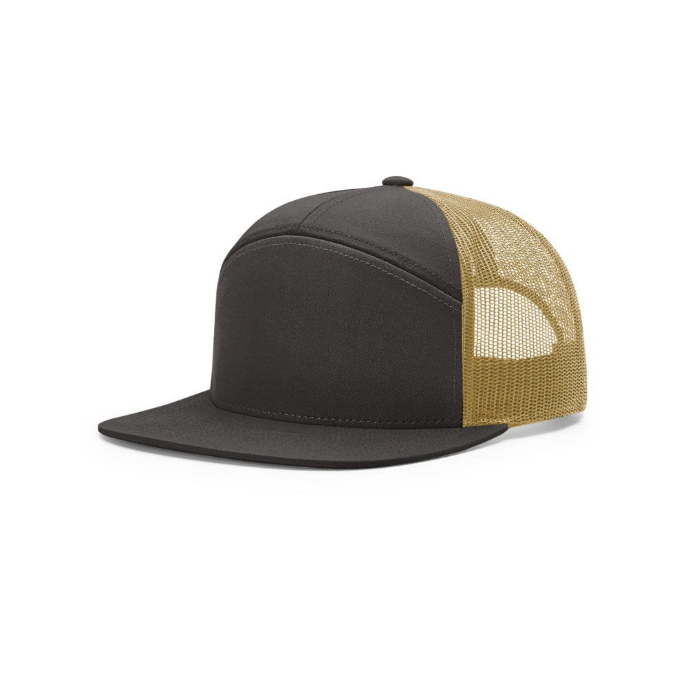 Richardson 168 blank cap – Charcoal/Old Gold
