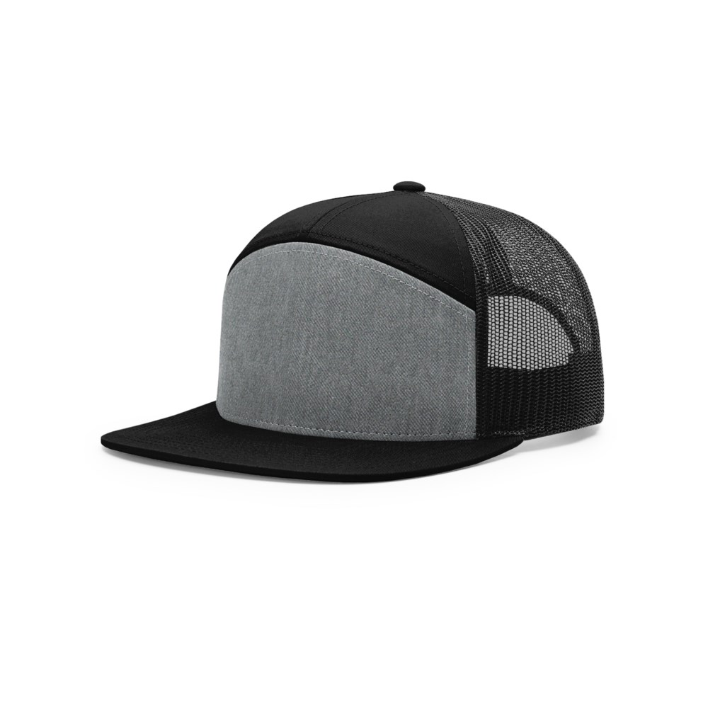 Richardson 168 blank cap – Heather Grey/Black