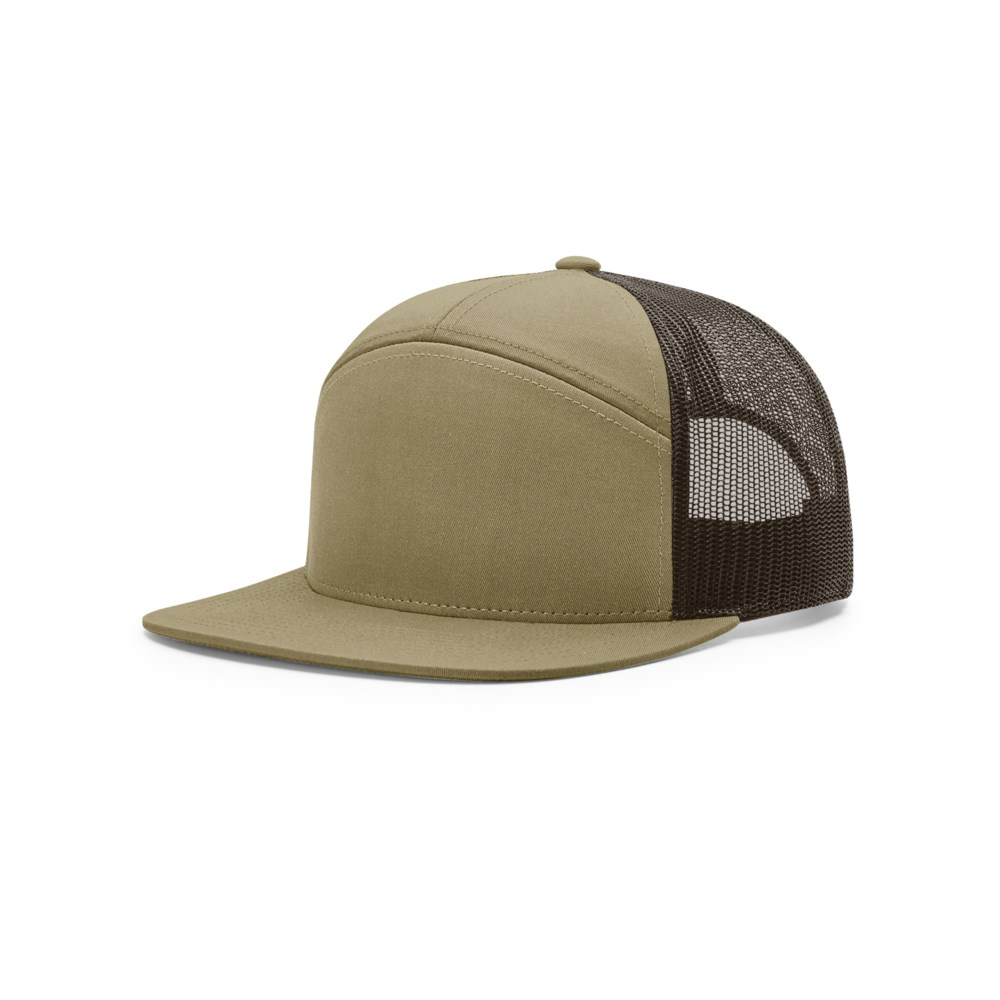 Richardson 168 blank cap – Pale Khaki/Brown