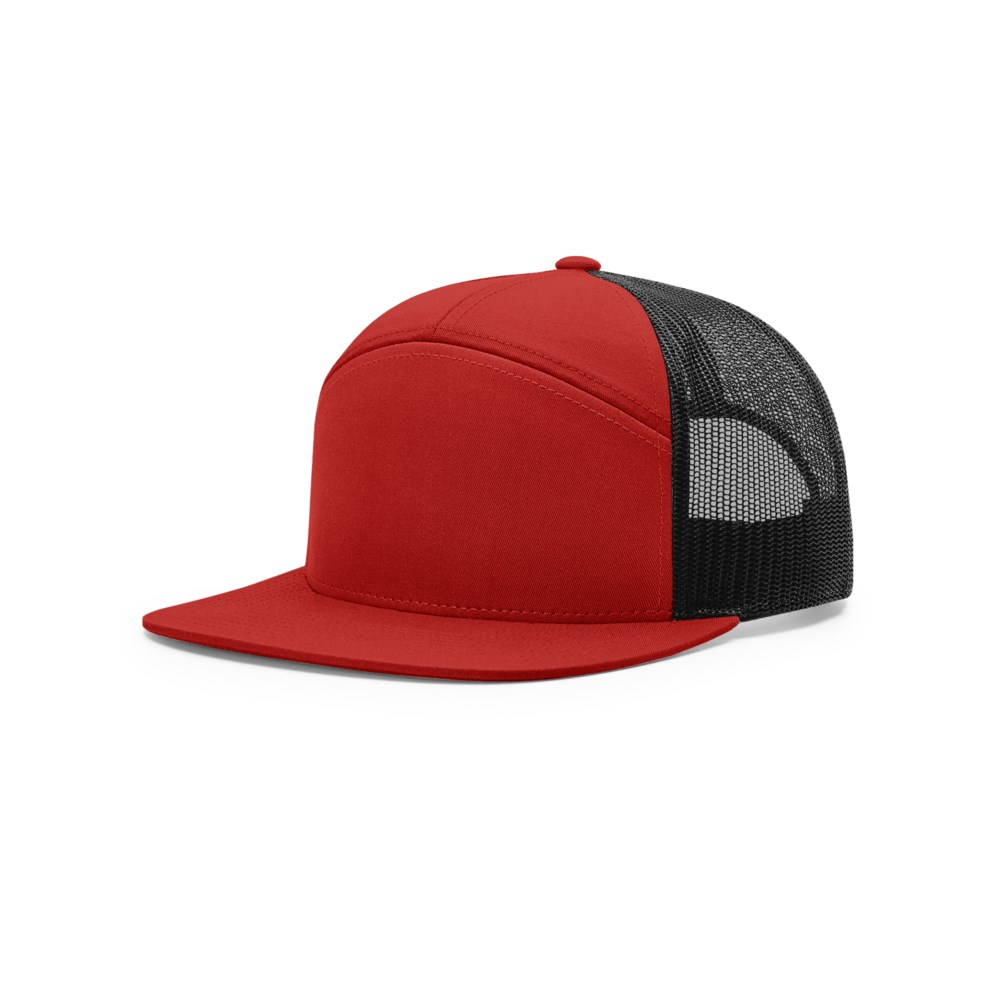 Richardson 168 blank cap – Red/Black
