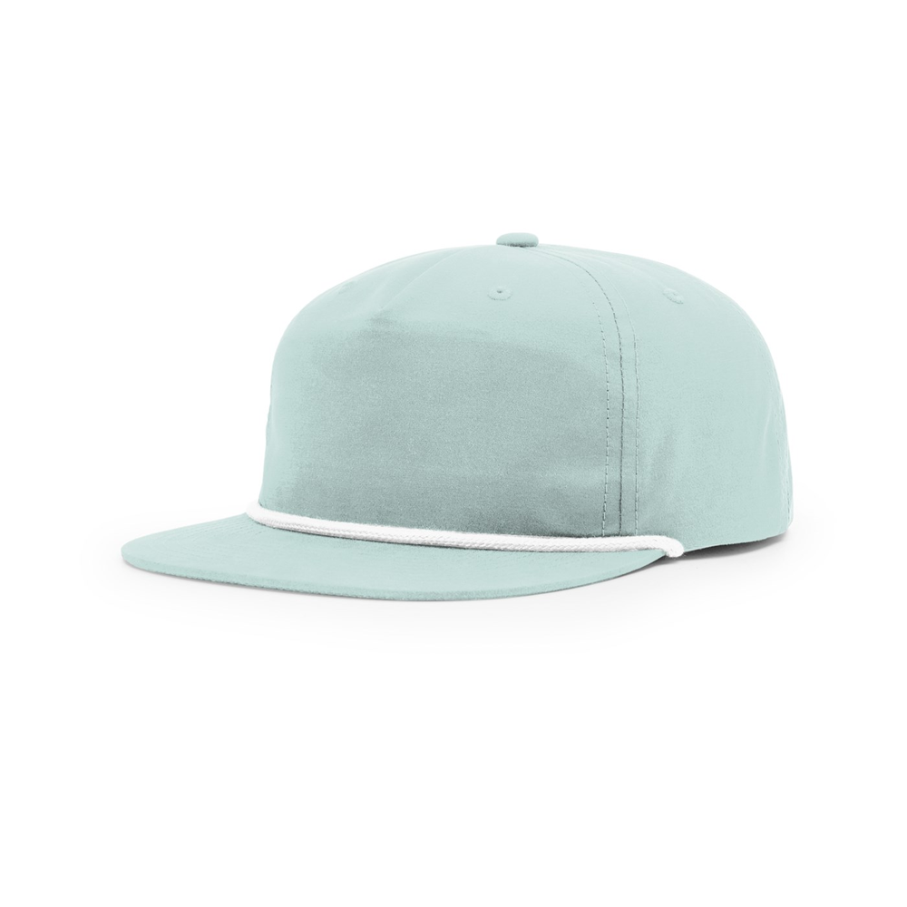 Richardson 256 blank hat in Dusty Blue/White — front angled view