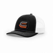 Embroidered patch example with Catalyst Caps C logo