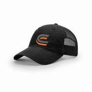 Flat embroidery example with Catalyst Caps C logo